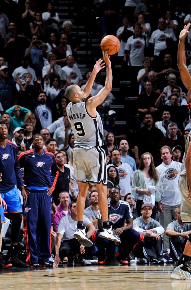 tony parker #9 grey jersey